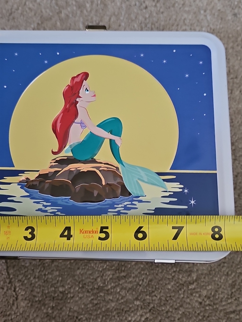 The Little Mermaid Ariel Metal Lunchbox - Blue & Yellow - Picture 7 of 9